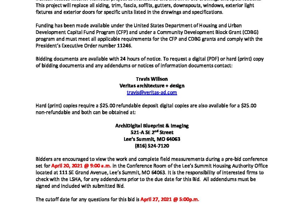 00 02 00 Invitation for Bids